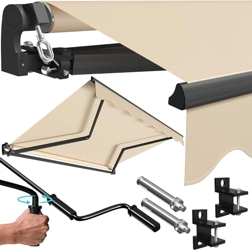 Toldo com Braço Articulado para Balcão e Varanda 250X200 Cm KESSER KESSER - Móveis de exterior - 250x200 cm, 18 kg, alumínio, poliéster, resistente UV