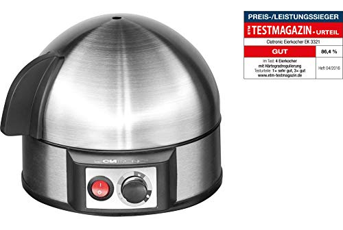 Cozer de Ovos CLATRONIC EK 3321 (7 ovos - 400 W) Clatronic - Cozedores de ovos - 7 ovos, 400 W, ajuste eletrónico, tampa amovível
