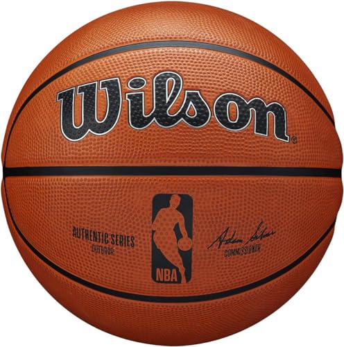Bola de Basquetebol WILSON Nba Authentics (7 - Castanho) WILSON - Bolas de basquete - nba, tackskin, durável, autêntica