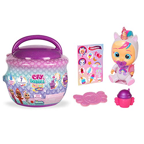 Peluche IMC TOYS Bebes chorões lágrimas mágicas IMC Toys - Casa de bonecas - articuladas, brilhantes, lâminas mágicas, casa aberta por arte de magia