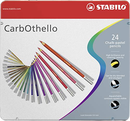 Lápis de Cor STABILO Pastel CarbOthello Stabilo - Pasteis de cera - pastel, carbóneo, pigmentos, traço suave