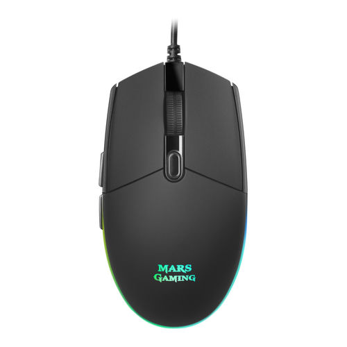 Rato MARS GAMING MMRGBW (Ótico - 3200 dpi - Preto) Mars Gaming - Ratos e trackballs - ótico, 3200 dpi, preto
