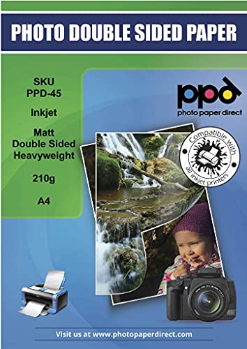 Papel Fotográfico Duplo Ppd Inkjet A4 X 50 Folhas Photo Paper Direct - Papel de impressora e copiadora - duplo, a4, 50 folhas, impressão pigmentada