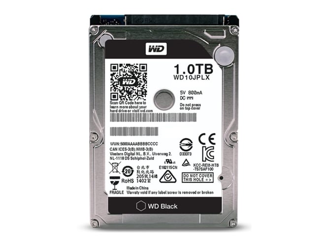 Disco HDD Interno WESTERN DIGITAL Black (1 TB - SATA - 5400 RPM) Western Digital - Discos rígidos - 1 tb, sata, 5400 rpm