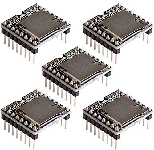 Leitor de MP3 DFRobot 5PCS DFPLAYER MINI MP3 PLAYER MODULE (Preto) TECNOIOT - Áudio - 32 MB, preto, com fios, usb
