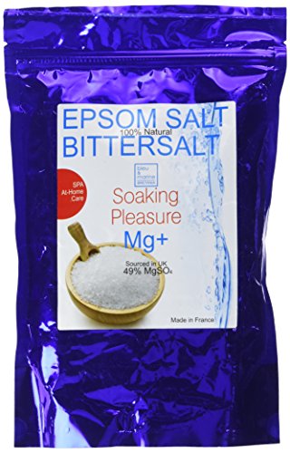 Sais Epsom Pura 500 G Exfoliante Facial e Corporal 100% Natural bleu & marine Bretania - Aditivos de banho - epsom, exfoliante, facial, corporal, natural