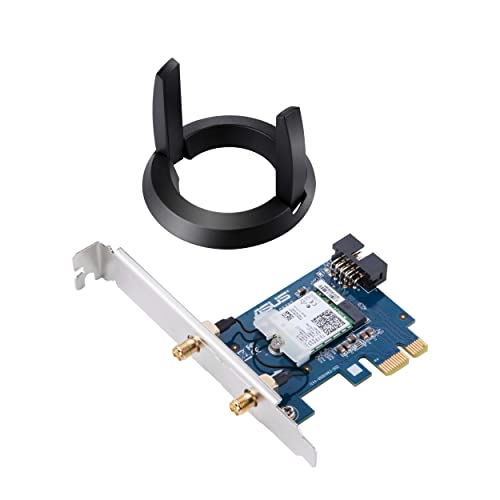 Placa de Rede MUMIMO Wi-Fi AC1200 Dual Band PCI-E ASUS - Placas e adaptadores de rede - wifi ac1200, dual-band, pci-e, 10/100/1000base-t