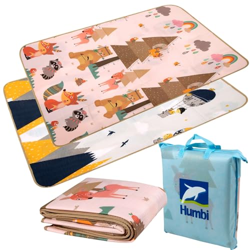 Tapete de Atividades HUMBI (Multicolor - Espuma - 150x180cm) Humbi - Móveis para bebês e crianças pequenas - multicolor, espuma, 150x180cm, animais, montanhas