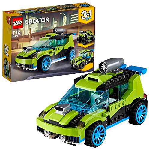 LEGO Creator: Carro de Rali Reactivo - 31074 (Idade Mínima: 7) LEGO - Brinquedos - lego creator, carro de rali reactivo, 7 anos, cockpit detalhado, motor a reação, escotilha do capó
