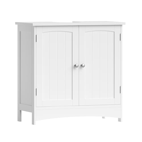 Armário de Casa de Banho VASAGLE Bbc01Wt (MDF - Branco) CALICOSY - Banheiros vaidades - armario, casa de banho, MDF, branco