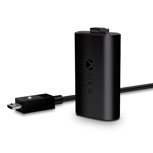 Kit Carregador + Bateria Xbox One MICROSOFT Preto Microsoft - Adaptadores de energia e carregadores - cabo de carregamento, bateria recarregável, autonomia, 4 horas