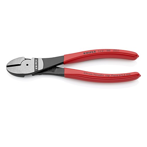 Knipex 74 01 180 alicate Alicates de corte diagonal KNIPEX - Ferramentas para fios e cabos - ferro, vânadio, aço cromado, 7 cm