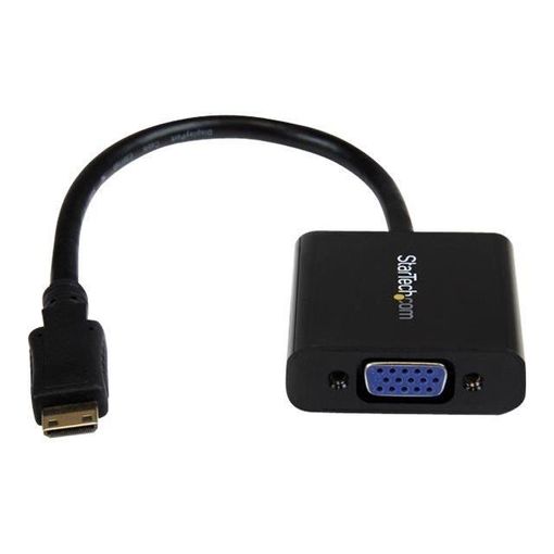 Cabo de Vídeo Adaptador STARTECH.COM MHD2VGAM STARTECH - Áudio - mini hdmi, vga, ativo, 1080p