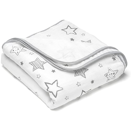 Manta MAKIAN (Cinzento Claro e Branco) (120 x 120 cm) Makian - Roupa de cama - cinzento claro, branco, 120x120 cm