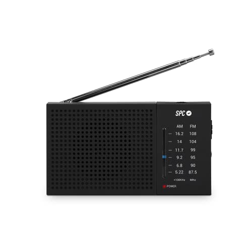 Rádio SPC Jetty Lite (Preto - Digital - Pilhas) SPC - Radios - analogica, compacta, am/fm, som magnífico