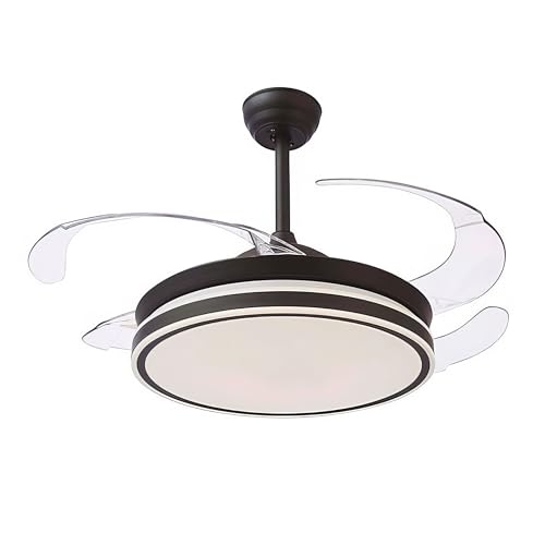 Ventoinha de Teto com Luz Milectric LED | Motor DC | 4 Aspas Retráteis | Luz Regulável e 3 Tonalidades INFINITON ELECTRONICS - Luminárias Decorativas - luz regulável, motor DC, 4 aspas retraíveis, tonalidades
