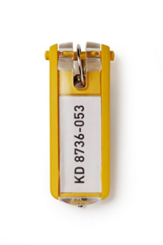 Suporte para Chaves DURABLE 195701 | Amarelo Durable - Porta-chaves - amarelo, metal, 6 peças