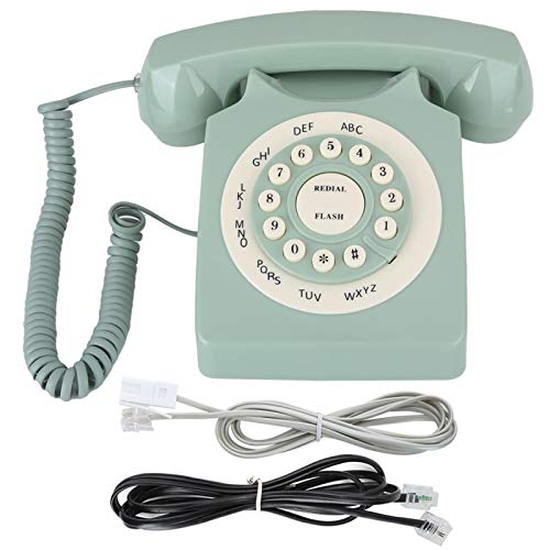 Telefone Fixo com Fios VINTAGE CLASSIC (Multicor - 28.5 x 19.1 x 11.4 cm) lyrlody - Telefones com fios - fixo, fios, vintage, multicor