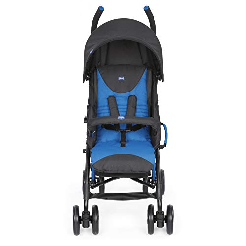 Carrinho de Bebé CHICCO Echo Twin (Azul - 46x73x84 cm) Chicco - Carrinhos de bebê - aprovado desde o nascimento, rodas macizas, encosto rígido, reclinável, barra antivibração