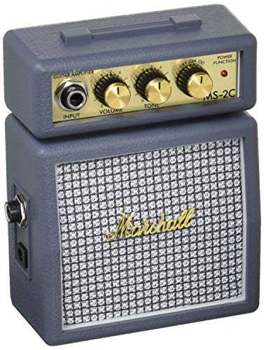 Amplificador para guitarra Marshall MS-2C | Preto, Vermelho Marshall - Amplificadores de áudio - guitarra, 4W, bateria, preto/vermelho