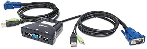 Adaptador MANHATTAN (KVM - VGA, USB e PS/2 - 3 m) MANHATTAN - Comutadores kvm - vga, usb, ps/2, 3 m