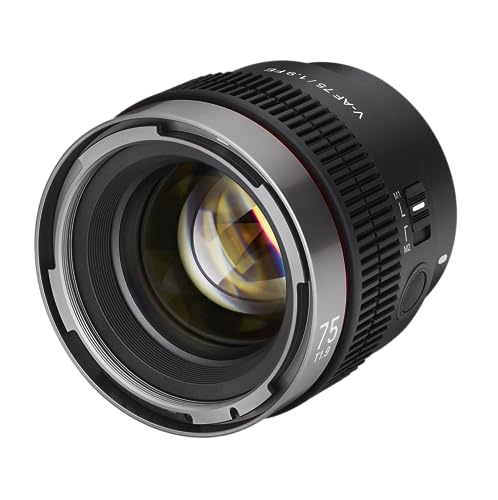 Objetiva SAMYANG V-AF 75mm T1.9 FE para Sony E Samyang - Lentes de câmera de vídeo - focagem fixa, abertura rápida, bokeh preciso, compacto