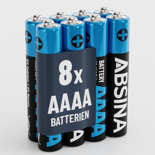 Pilhas ABSINA 8X AAAA para Lápis Digitais ABSINA - Baterias - pilhas, absina, aaaa, lápis digitais, litio, alta capacidade