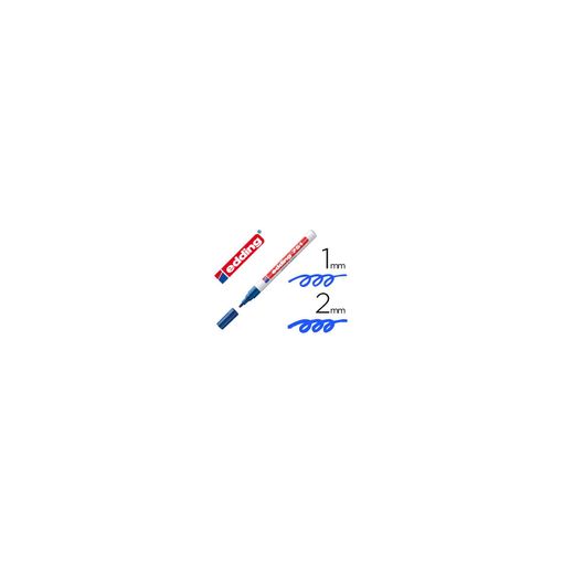 Marcador Permanente EDDING 751 Azul (10 Un) Edding - Marcadores e marcadores de texto - tinta opaca, resistente, 10 unidades, azul