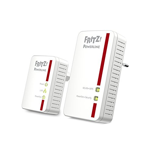 Adaptador Powerline AVM FRITZ!Powerline 540E WLAN Set AVM - Redes - powerline, 540e, wlan, seguro, aes