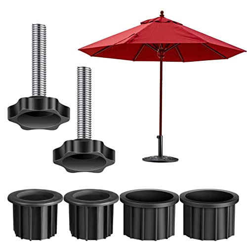 Acessório de guarda-sol Outsunny 8 peças | Cinzento Dimweca - Móveis de exterior - polipropileno, cinzento, 8 peças