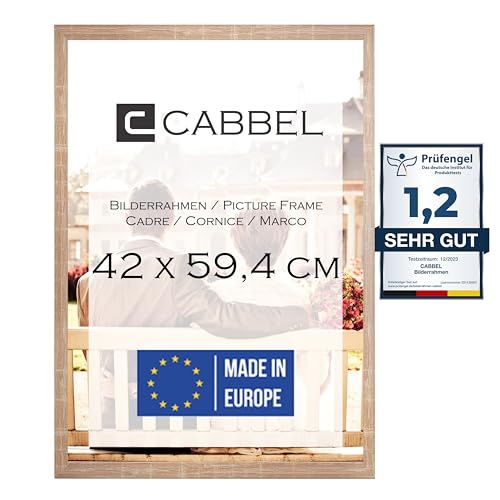 Moldura Digital CABEL (Branco - MDF e Vidro - 42 x 59.4 cm) CABBEL - Porta-retratos - branco, MDF, vidro, 42x59.4 cm