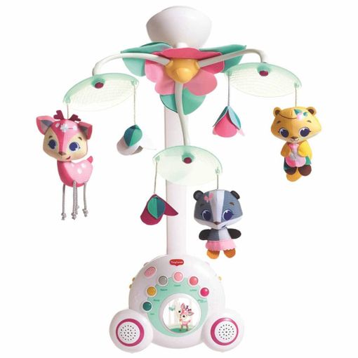 Tiny Love Tiny Princess Tales Mobile Tiny Love - Móbiles para bebê - móvel musical, luzes para dormir, 18 melodias, botão para bebés