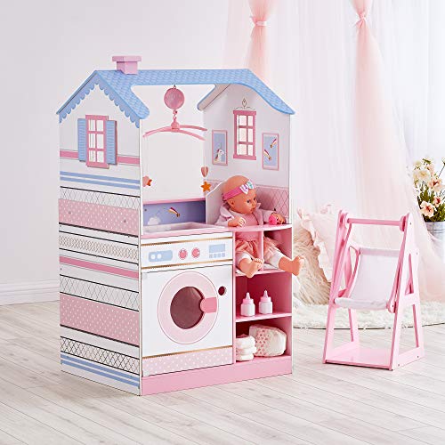 Casa para Bonecas OLIVIA'S LITTLE WORLD (Idade Mínima: 3) Olivia's Little World - Casa de bonecas - quarto de vestir, telefone rosa, gavetas de lona, cadeira integrada