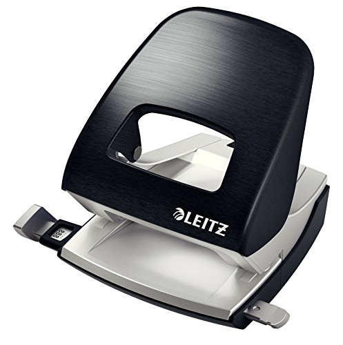 Furador LEITZ NEXXT 5008 Preto (Capacidade Máx.:30 folhas) Leitz - Perfuradores de papel - 30 folhas, 80 g/m², apoio reduzido, demarcadores claros