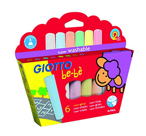 Lápis de Cor GIOTTO Be-Bé (Multicor - 6 Tabletas) Giotto - Lápis - multicor, 6 tabletas, fácil de lavar, dermatologicamente testado