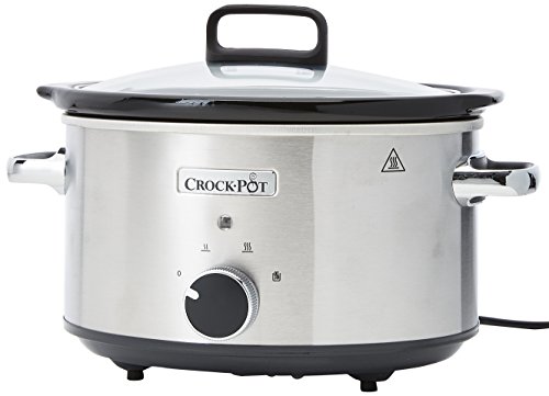 Crock-Pot CSC028X 3,5L Preto, Inox (Preparação de Alimentos a Frio) Crock-Pot - Panelas elétricas de cozimento lento - 3.5l, preto, inox, frio