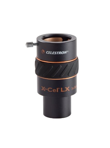 Celestron X-Cel LX 3x Barlow Lens (Acessório Imagem e Som) Celestron - Acessórios para telescópios - barlow, 3x, ampliação, oculares