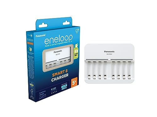Carregador Baterias ENELoop Smart 8 (AA/AAA) ENELOOP - Carregadores de bateria de uso geral - carregador, pilhas, eneloop, smart 8, aa/aaa, ni-mh