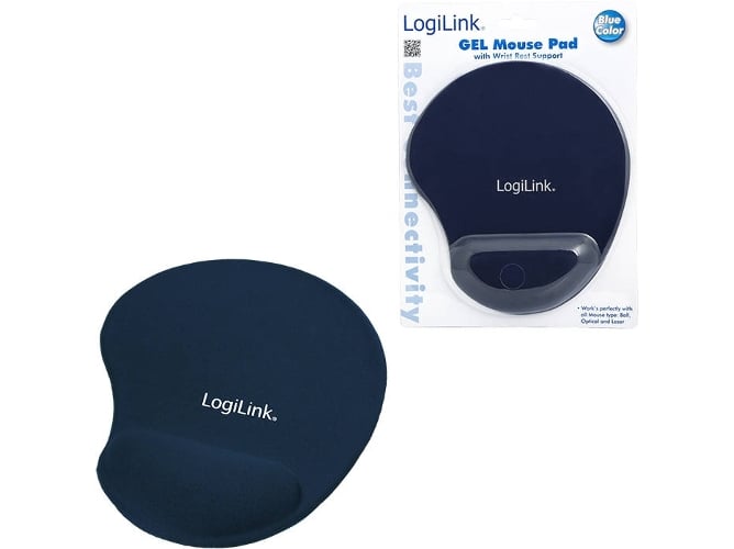 Tapete de Rato LOGILINK ID0027B (Azul) Logilink - Tapetes de rato - gel, alívio do braço, suave ao toque, confortável