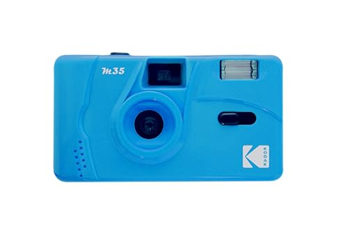 Kodak M35 35mm Reusable Film Camera Blue Iconic Retro Lomo Kodak - Câmeras de filme - 35mm, flash incorporado, retro, lente fixa