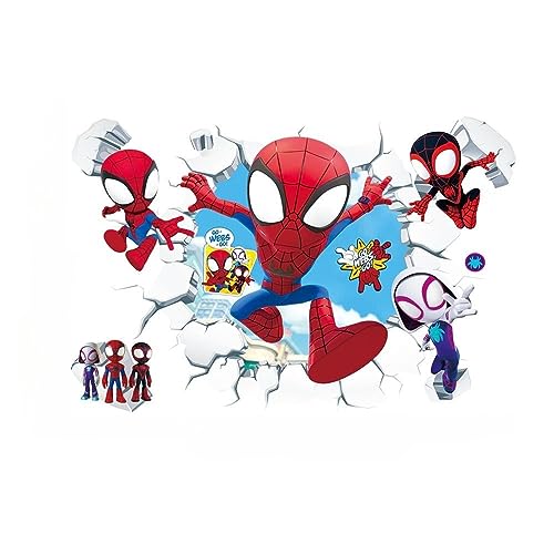 Autocolante SUPERHEROE 1PC Adesivo com Efeito 3D Super-Herói No Buraco De Avanço Na Parede YiYaO - Papel de parede - superherói, 3D, avance, autocolante