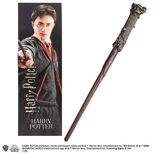 Figura de Ação SPIN MASTER Harry Potter Wand Noble Collection - Marcadores de página - varinha mágica, efe de relva, imagens 3d, pvc
