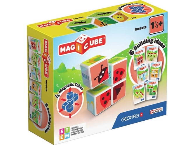 Geomag - Magicube Conjunto de Construção Geomag - Brinquedos de conjunto de construção - geomag, magicube, construção, cubos magnéticos, imagem, insetos