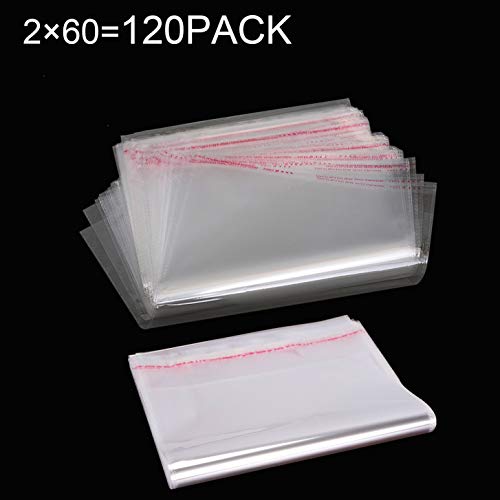 Conjunto de 120 Sacos de Papel Transparentes (15,5 x 24 cm e 21,5 x 33 cm) MZMing - Materiais de embalagem - 120 sacos, transparentes, 15,5 x 24 cm, 21,5 x 33 cm