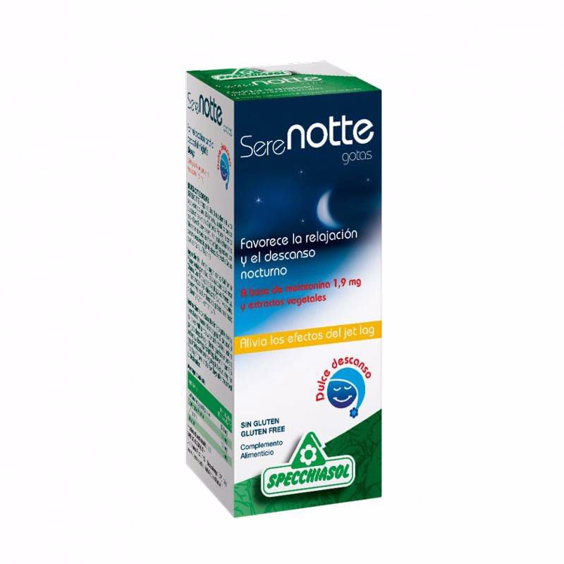 Suplemento Alimentar SPECCHIASOL Serenotte (10 ml) Specchiasol - Vitaminas e suplementos - melatonina, relaxamento, amapora vermelha, jet-lag, l-teanina