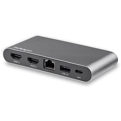 StarTech.com DK30C2HAGPD USB 3.0 (3.1 Gen 1) Type-C Preto base & duplicador de portas STARTECH - Estações de acoplamento para laptops - usb 3.0, type-c, duplicador de portas, hdmid, ethernet gigabit