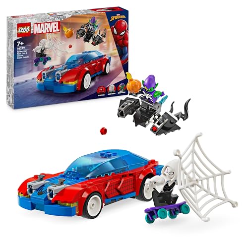 LEGO Marvel Super Heroes 76279 Carro de corridas do Homem-Aranha e Goblins Verde (Jogos de Construção) LEGO - Blocos de encaixe - lego, marvel, super heroes, carro corridas, homem-aranha, goblins verde
