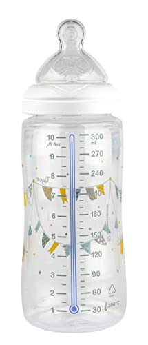 Tigex Transition+ biberão com alarme de temperatura TIGEX - Biberões - válvula anti-cólicas, microperforações, enchimento fácil, esvaziamento fácil