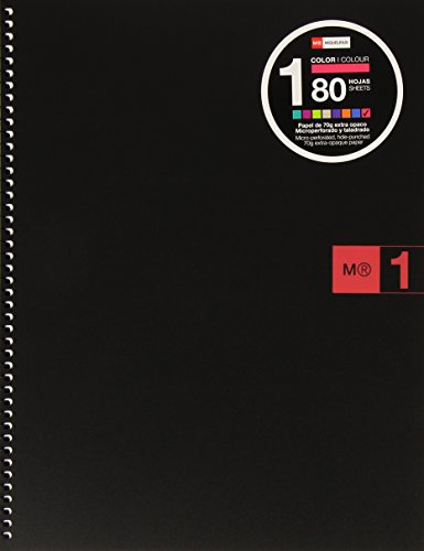 Caderno MIQUELRIUS 1-2-3 (A4 - Quadrado - Preto) MIGUEL RIUS - Cadernos e bloco de notas - a4, quadrado, preto, 70g/m, polipropileno
