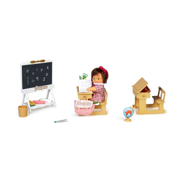 Brinquedo educativo FAMOSA Barriguitas 2 em 1 Famosa - Brinquedos - educativo, 2 em 1, escola, mochila, boneca